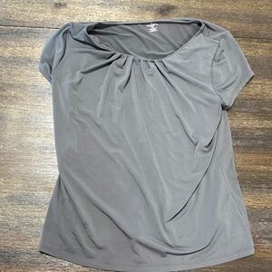 Gray Short Sleeve Top